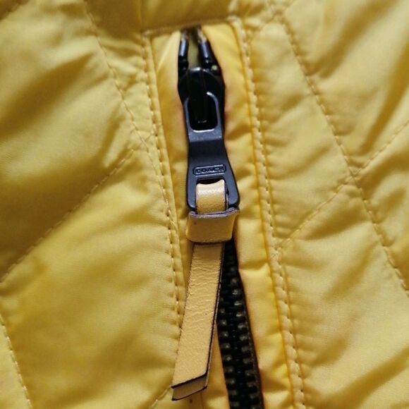 Coach Quilted Leather Accent Hooded Jacket - Picture 6 of 16